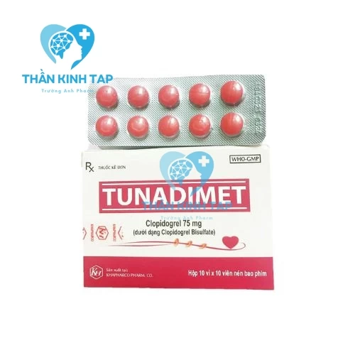 Tunadimet - Thuốc điều trị tai biến tim mạch của Khapharco