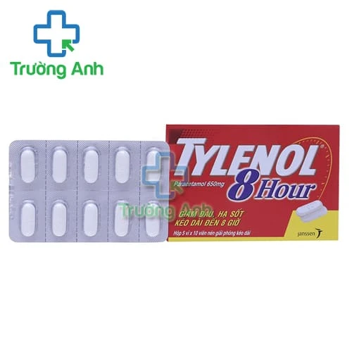 Tylenol 8 Hour 650mg Janssen - Thuốc giảm đau, hạ sốt từ nhẹ tới vừa