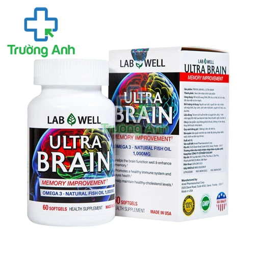 Lab Well Ultra Brain - Hỗ trợ bổ não, bổ mắt và tim mạch