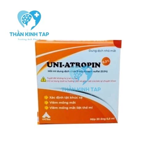 Uni atropin 0.5% - Thuốc điều trị viêm mống mắt hiệu quả