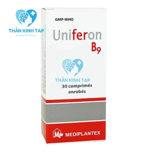 Uniferon B9 - Ðiều trị thiếu máu do thiếu sắt và acid folic