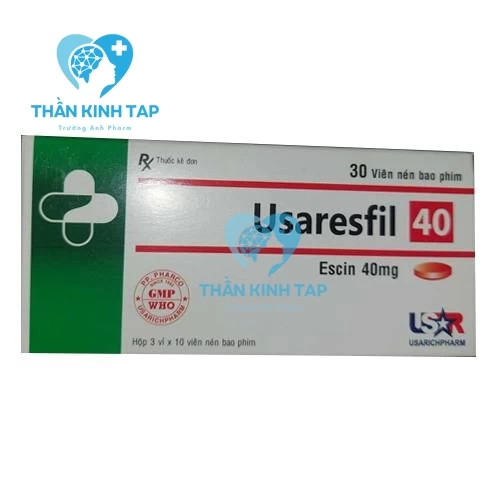 Usaresfil 40 - Thuốc điều trị viêm tĩnh mạch, phù nề hiệu quả