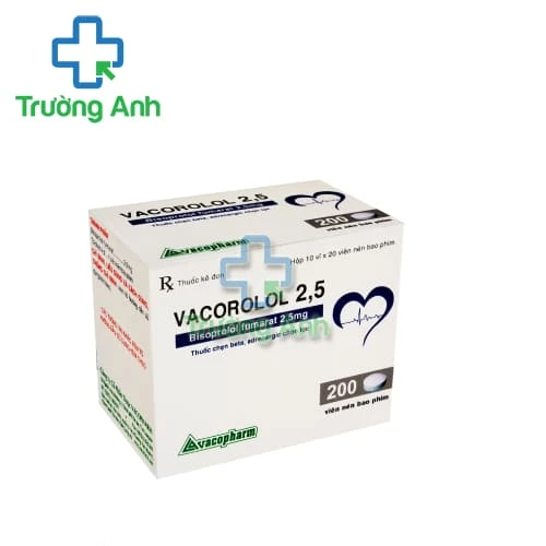 Vacorolol 2.5 - Thuốc điều trị tăng huyết áp, suy tim