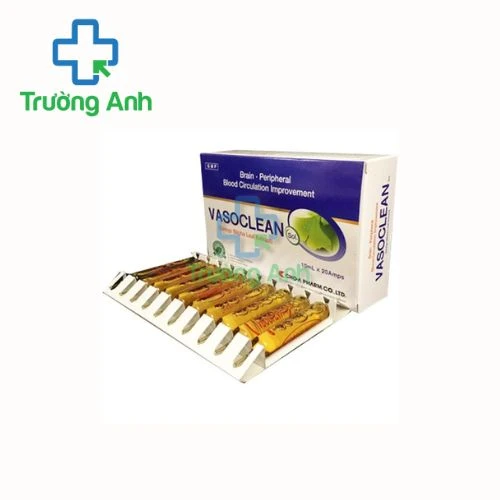 Vasoclean Sol 20mg Cho-A Pharm (20 ống x 10ml) - Thuốc điều trị rối loạn tuần hoàn động mạch ngoại vi