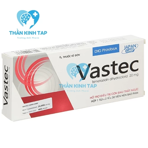 Vastec 20mg - Thuốc điều trị đau thắt ngực ổn định