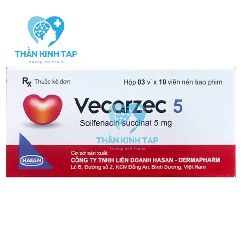 Vecarzec 5 - Thuốc điều trị tiểu không tự chủ rất hiệu quả