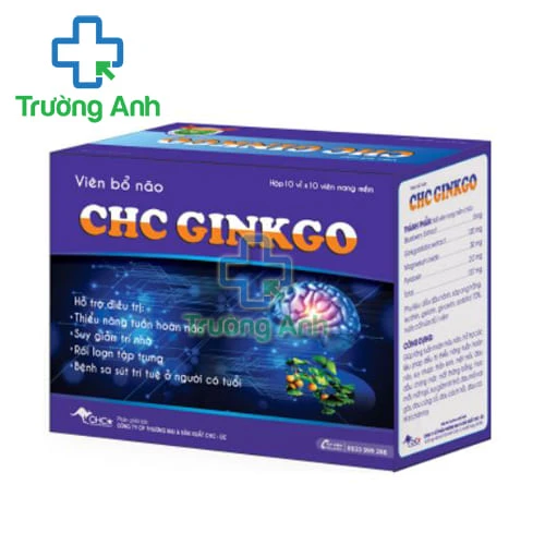 Viên bổ não CHC Ginkgo - Giúp cải thiện thiểu năng tuần hoàn não