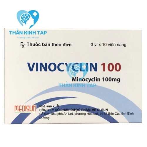 Vinocyclin 100 - Thuốc điều trị viêm, nhiễm khuẩn