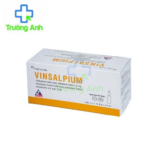 Vinsalpium 2,5mg/2,5ml- Thuốc điều trị co thắt phế quản