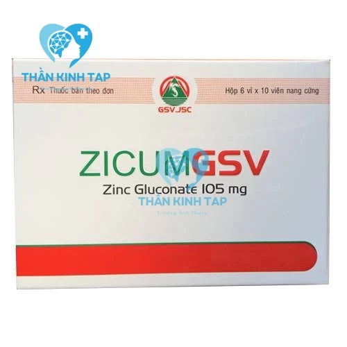 Zicumgsv - Kẽm 105mg GSV