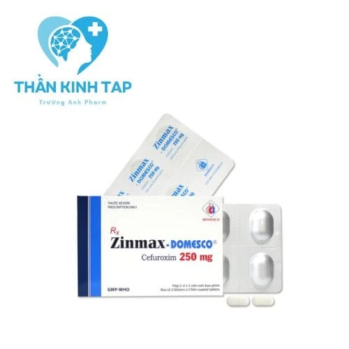 Zinmax-Domesco 250 mg - Thuốc điều trị nhiễm khuẩn ở đường hô hấp