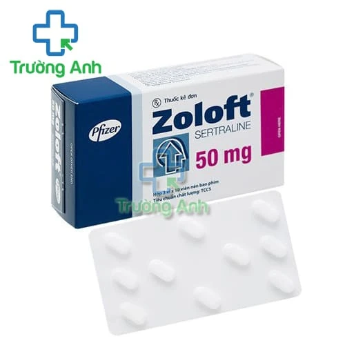 Zoloft 50mg Pfizer - Thuốc điều trị các chứng bệnh trầm cảm