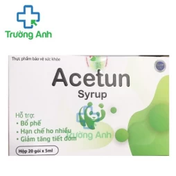 Acetun Syrup - Hỗ trợ bổ phế, hạn chế ho nhiều