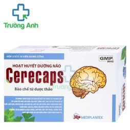 Cerecaps - Thuốc điều trị suy giảm trí nhớ, đau đầu, hoa mắt chóng mặt