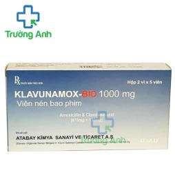 Klavunamox-Bid 1000mg - Thuốc điều trị nhiễm khuẩn