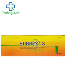 Surbex-Z - Điều trị chứng thiếu vitamin nhóm B, vitamin C và kẽm