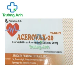 Acerovax-20 - Thuốc điều trị tăng cholesterol máu toàn phần