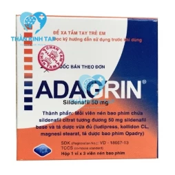 Adagrin - Thuốc điều trị rối loạn cương dương