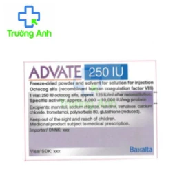  Advate 250iu - Thuốc điều trị và dự phòng bệnh tan máu A