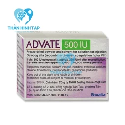  Advate 250iu - Thuốc điều trị và dự phòng bệnh tan máu A
