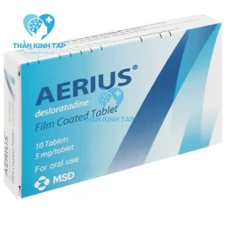 Aerius 5mg - Thuốc giảm hắt hơi sổ mũi