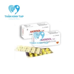 Akridol 12.5 - Thuốc điều trị tăng huyết áp, suy tim