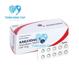 Amlodac 5 - Thuốc điều trị tăng huyết áp và đau thắt ngực
