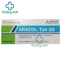 Arazol - Tab 20 - Thuốc điều trị trào ngược dạ dày