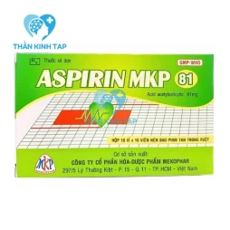 Aspirin MKP 81 - Thuốc phòng ngừa đột quỵ và nhồi máu cơ tim