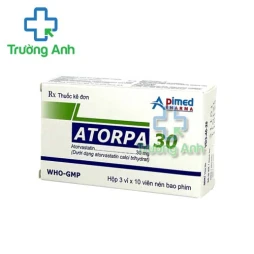 Atorpa 30 - Thuốc điều trị tăng cholesterol máu hiệu quả