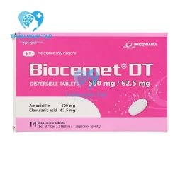 Biocemet DT 500mg/62,5mg - Điều trị viêm nhiễm khuẩn