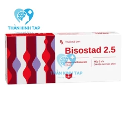 Bisostad 2.5 - Thuốc điều trị tăng huyết áp, đau thắt ngực