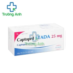 Captopril stada 25mg - Thuốc điều trị tăng huyết áp, suy tim