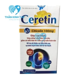 Ceretin Santex - Hỗ trợ hoạt huyết, tăng cường tuần hoàn máu não