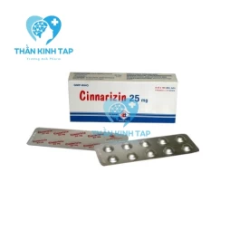 Cinnarizin 25mg Domesco - Thuốc điều trị triệu chứng tiền đình và chống say xe (10 hộp)