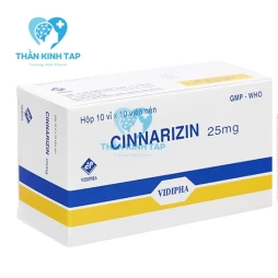 Cinnarizin 25mg Vidipha - Thuốc điều trị tiền đình và chống say xe