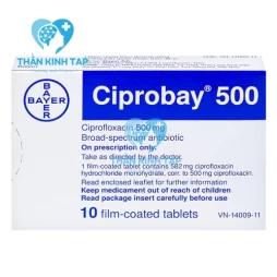 Ciprobay 500mg - Thuốc điều trị nhiễm khuẩn của Đức