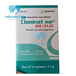 Claminat IMP 250/31,25 - Thuốc điều trị nhiễm khuẩn