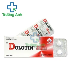 Dolotin 20 mg - Thuốc điều trị tăng cholesterol máu