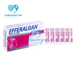 Efferalgan 80mg Upsa (viên đạn) - Thuốc giảm đau, hạ sốt cho trẻ em
