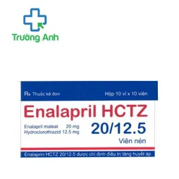 Enalapril Hctz 20/12.5 - Thuốc điều trị suy tim sung huyết