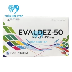 Evaldez 50mg Davipharm - Thuốc điều trị tâm thần phân liệt, khó tiêu