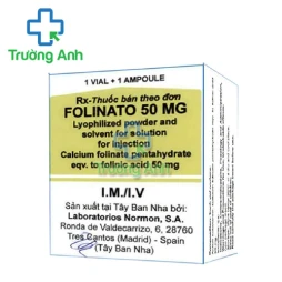 Folinato 50mg - Làm giảm độc tính và trung hòa độc tính