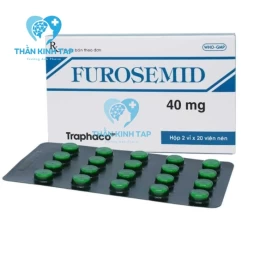 Furosemid 40mg - Thuốc điều trị phù phổi do nhiễm độc thai nghén