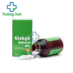 Ginkgo Extract Max - Hỗ trợ tuần hoàn máu não, phòng và điều trị các bệnh lý mạch máu não