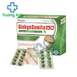 GinkgoSamita 150 Tradiphar - Giúp tăng cường máu lên não