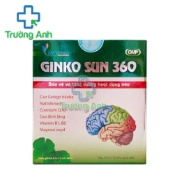 Ginko Sun 360 - Hỗ trợ làm tăng cường tuần hoàn não