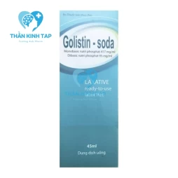 Golistin soda - Hỗ trợ làm giảm các triệu chứng của táo bón