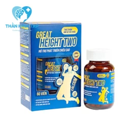 Great Height Two - Hỗ trợ bổ sung canxi và vitamin D3 cho cơ thể