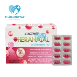 Heranatal - Bổ sung kẽm, sắt, DHA cho phụ nữ đang mang thai